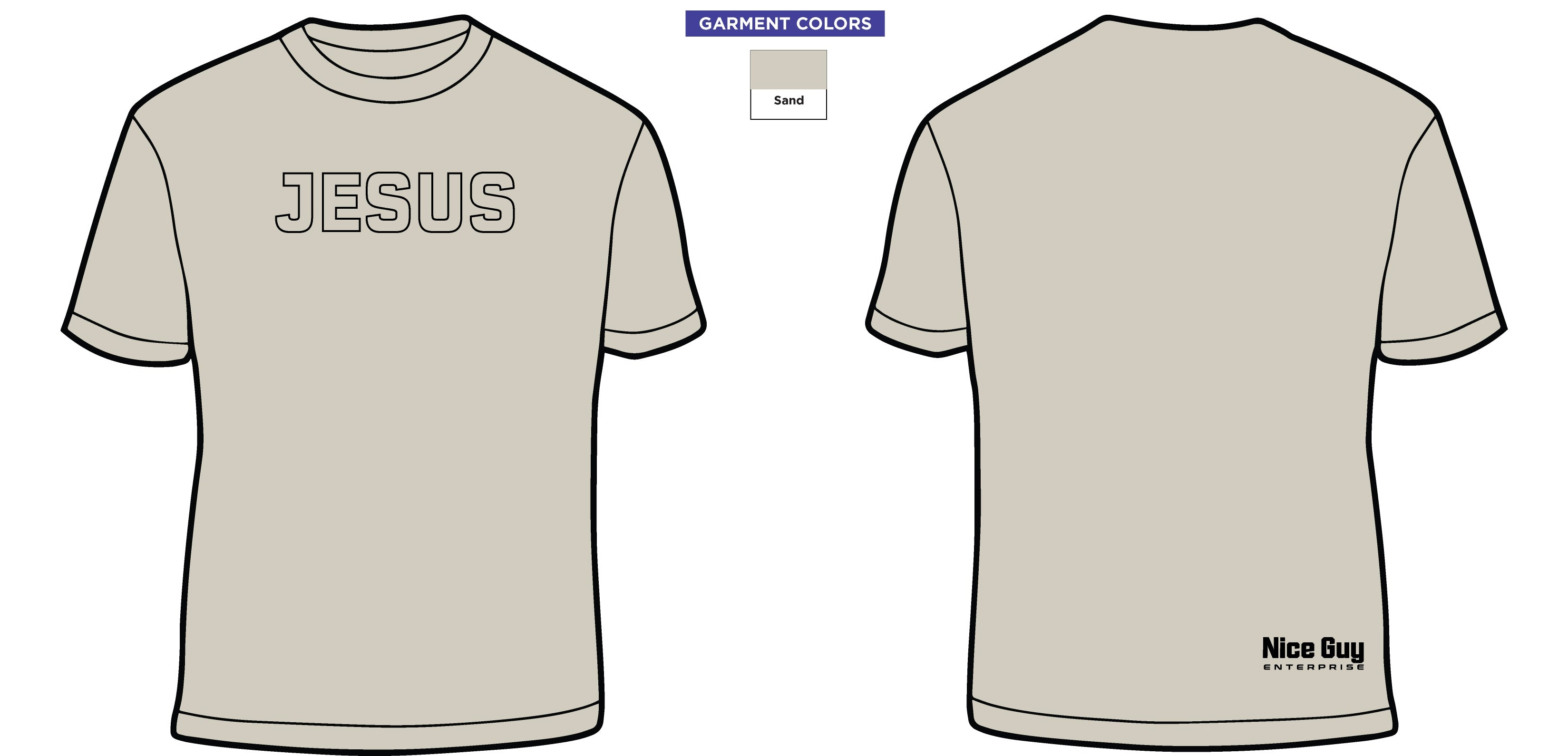 Jesus T-Shirt (Light Sand)